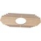 Ekena Millwork Chrysler Wood Fretwork Pierced Ceiling Medallion, Alder, 30"W x 15"H x 7 7/8"ID x 1/4"T CMWP30X15X0250CSAL - alternate 5